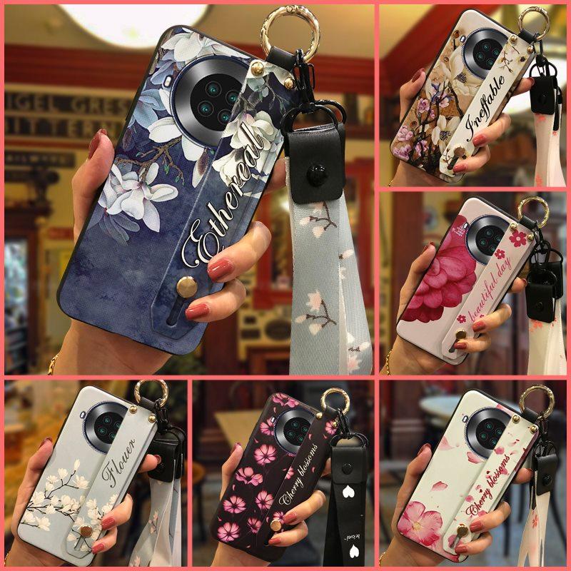Silicone Fashion Design Phone Case For Cubot Note20 Durable Phone Holder Wrist Strap Back Cover Kickstand Waterproof