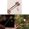 Imitation Ebony Hairpin Holder: Ancient Style Hanfu Hair Accessory, Qipao Ornament Gift for Women