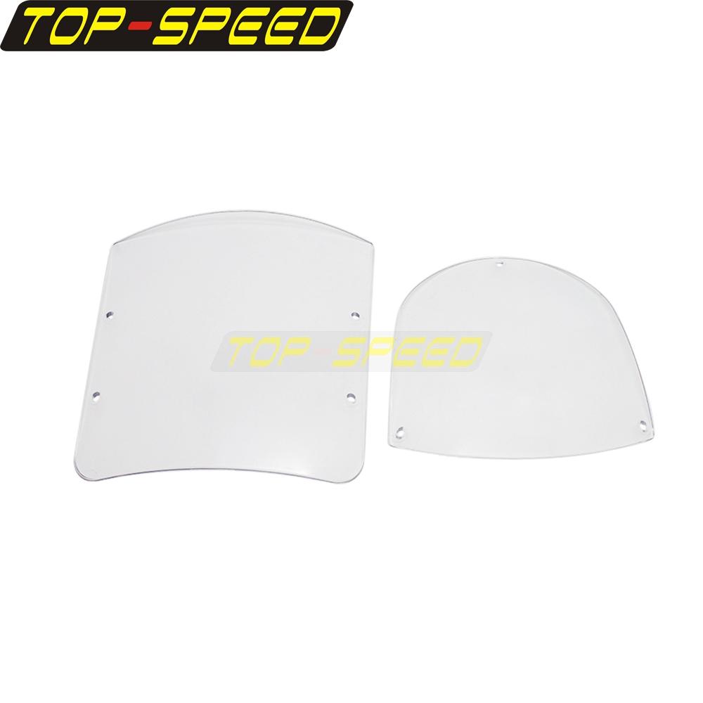 Quarter Fairing Swap Out Screen Front Headlight Fairing Windshield Replacement Windscreen for Harley Dyna Sportster XL 883 1200