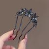 2pcs Women's New Metal Hairpins, Stylish Flower Updo Clips for Daily and Casual Hairstyles