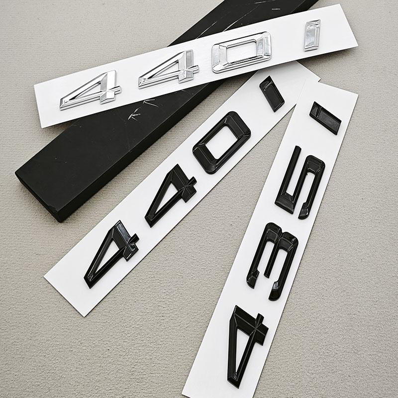 3D ABS Car Letters Logo 440i 435i Badge Sticker Rear Trunk Emblem For BMW 4 Series 435i 440i F32 F33 F36 Tail Marking Accessory