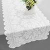 French Flower Lace Lace Table Runner White Decorative Tablecloth Table Decoration  TV Cabinet