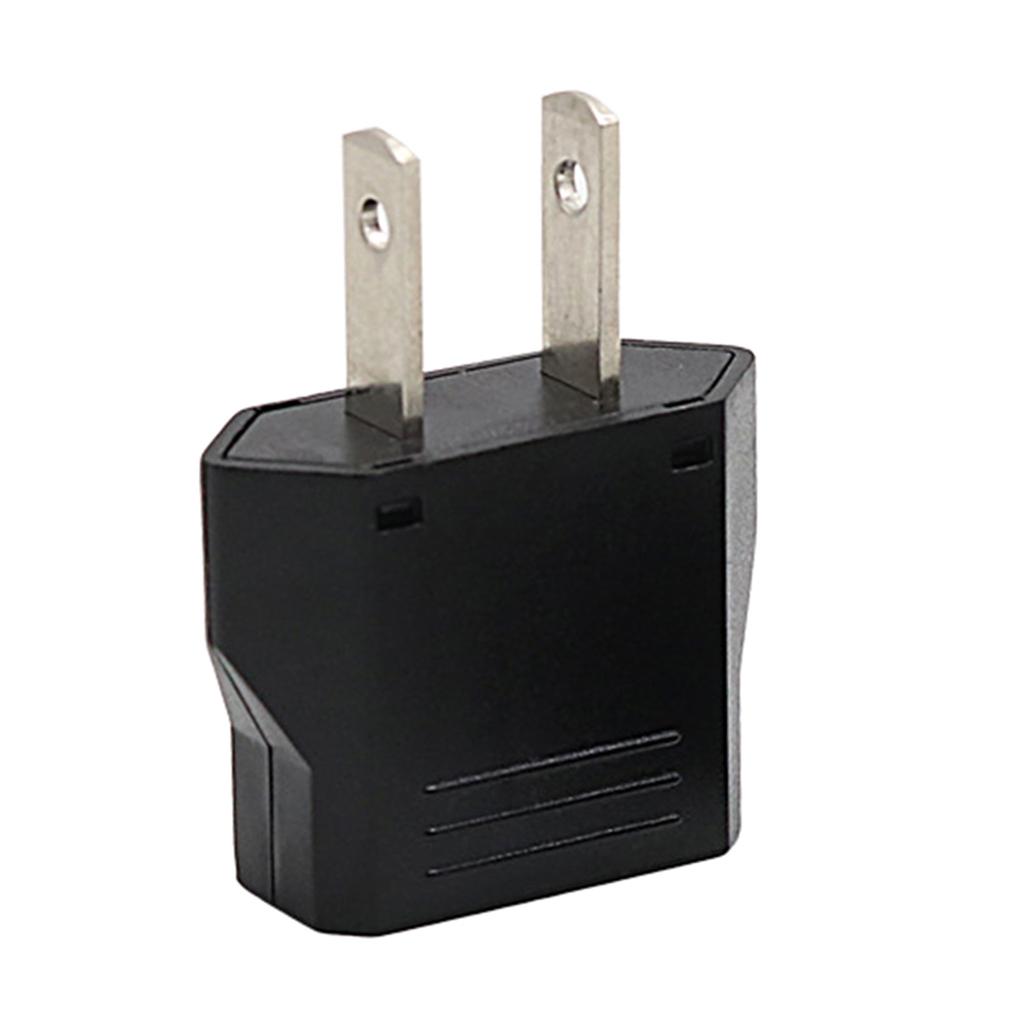 Portable Travel Plug Adaptor US To EU Plug Adapter Standard America Flat 2pin To Pean Round 2pin Socket Converter