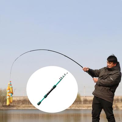 5/6 Sections Mini Portable Pocket Fishing Rod Telescopic Pole Saltwater and Freshwater