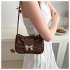Trendy Bow Shoulder Bag for Women, Casual Underarm Bag,Daily Commuting Bags, PU Leather, Lady Banquet Bag, Business Women's Bags