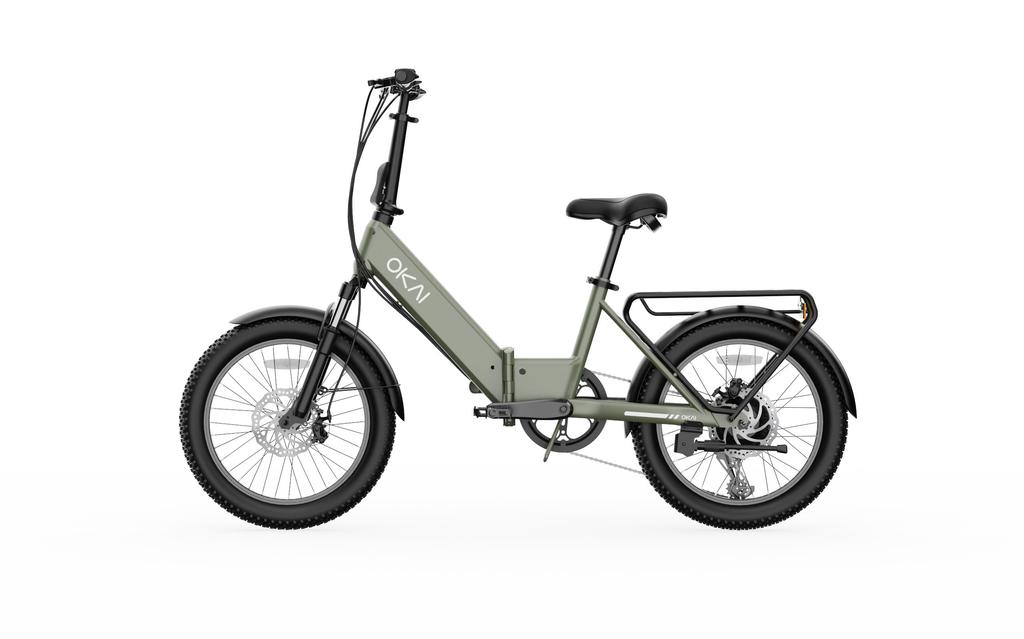 OKAI EBF10 Elektrické kolo 20*3 palcové pneumatiky 250W motor 48V 10,4Ah baterie