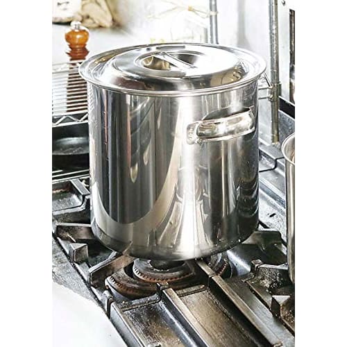 EBM 18-8 Kitchen Pot/Stock Pot, 20cm, with Handle, Silver