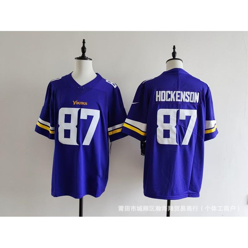 Vikings Team Football Jersey 22 Number Embroidered Rugby Shirt Adult Unisex