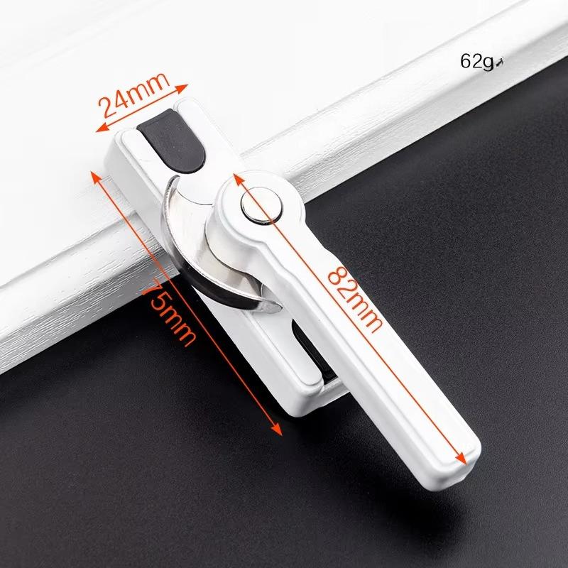 

Insurance Crescent Lock Bidirectional Adjustable Left and Right Push Pull Plastic Steel Doors and Windows Anti theft Lock белый