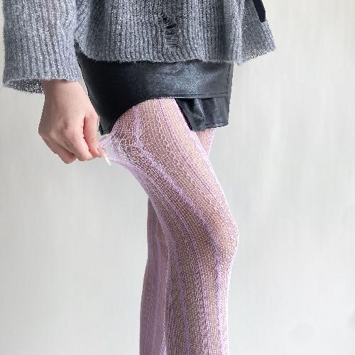 Women's Tights Hollow Out Sexy Lace Mesh Fishnet Stockings Pantyhose Lingerie Slim Stockings Retro Black Tights Female Hosiery
