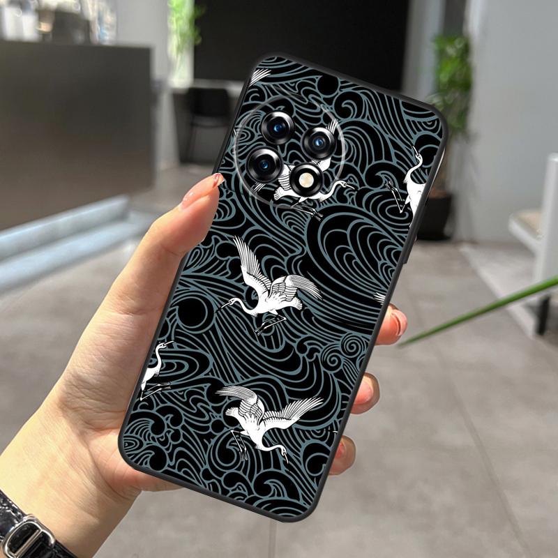 

Art Crane Waves Case For OnePlus Nord CE 5 2 3 4 Lite N30 N20 OnePlus 15 13 12 11 9 10 Pro 10T 13R 15R Cover OnePlus Nord N30