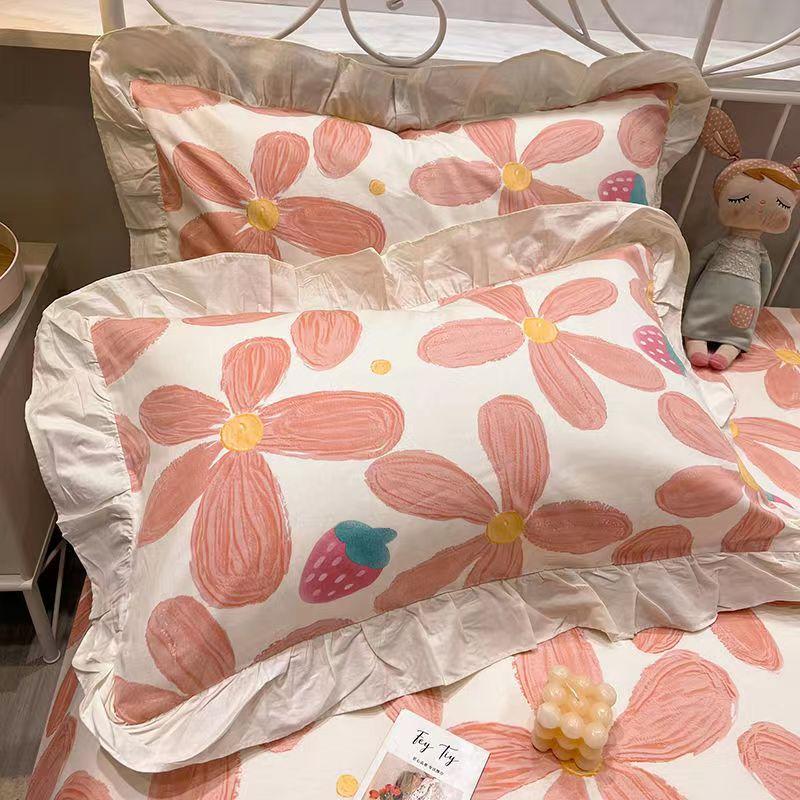 Poszewka bawełniana Para Koronkowa poszewka 48X74cm Duża