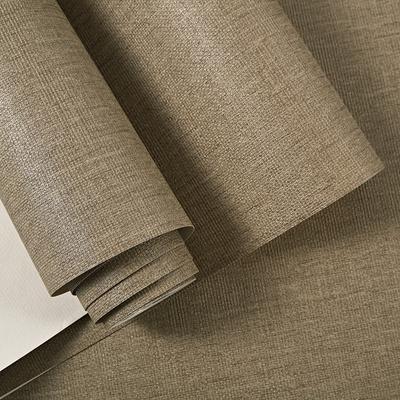Solid Color Papel De Parede Linen Home Decor Hotel Background Vintage Grasscloth Wallpaper