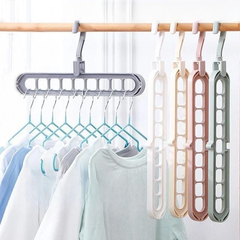 9-Hole Magic Hanger - Space Saving Closet Organizer