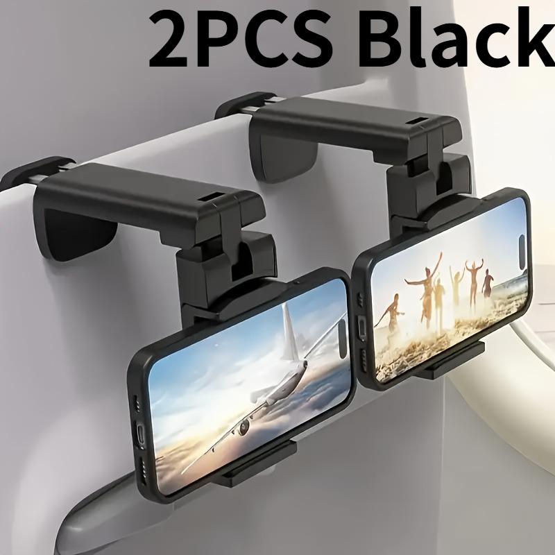

2pcs Airplane Phone Holder - 360° Swivel Durable Travel Stand,Plane Travel Accessories,Sturdy Design.Easy desktop installation