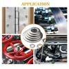 100PCS stainless steel metal round gasket, high strength, thickened and enlarged flat gasket