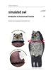 360° Rotating Owl Garden Ornament: Realistic Outdoor Bird Decoy