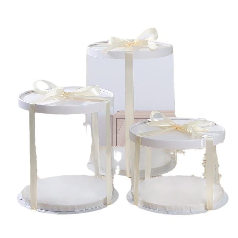 Transparent Round Cake & Gift Packaging Boxes