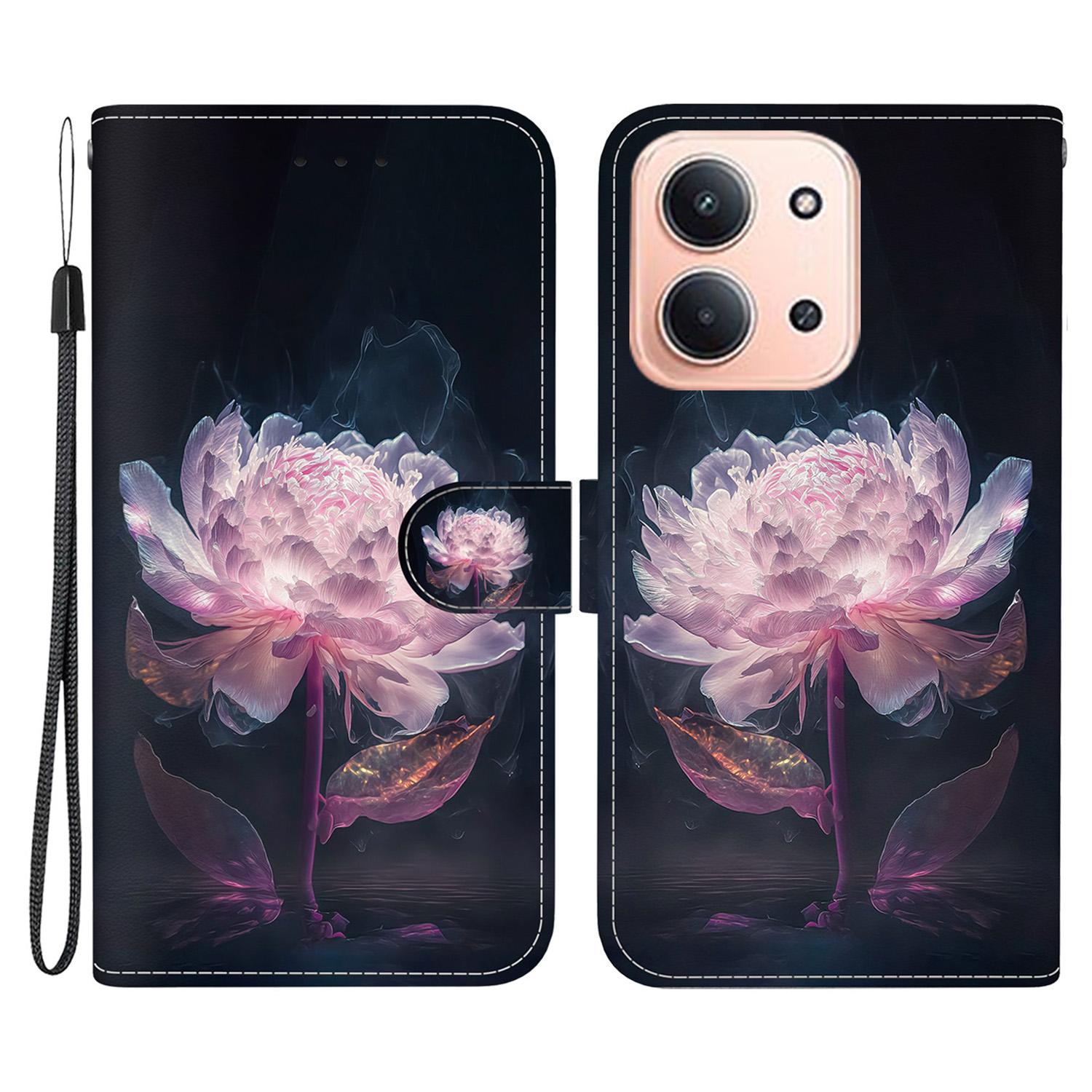 

Для Xiaomi Redmi 15C 5G (Європа) (173 мм)/15C 4G (Європа) (173 мм) Гаманець Чохол для телефону З друком візерунка Шкіряна відкидна кришка з ремінцем J