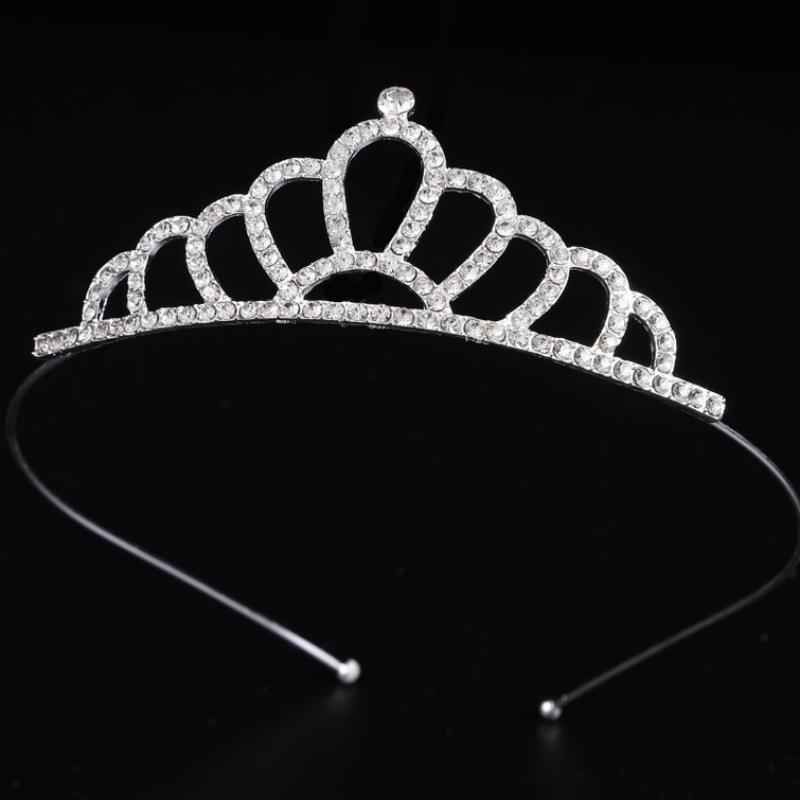 Exquisite Princess Crystal Tiara Crown Headband Children Girls Love Bride Prom Wedding Party Accessories Jewelry Gifts New 2024