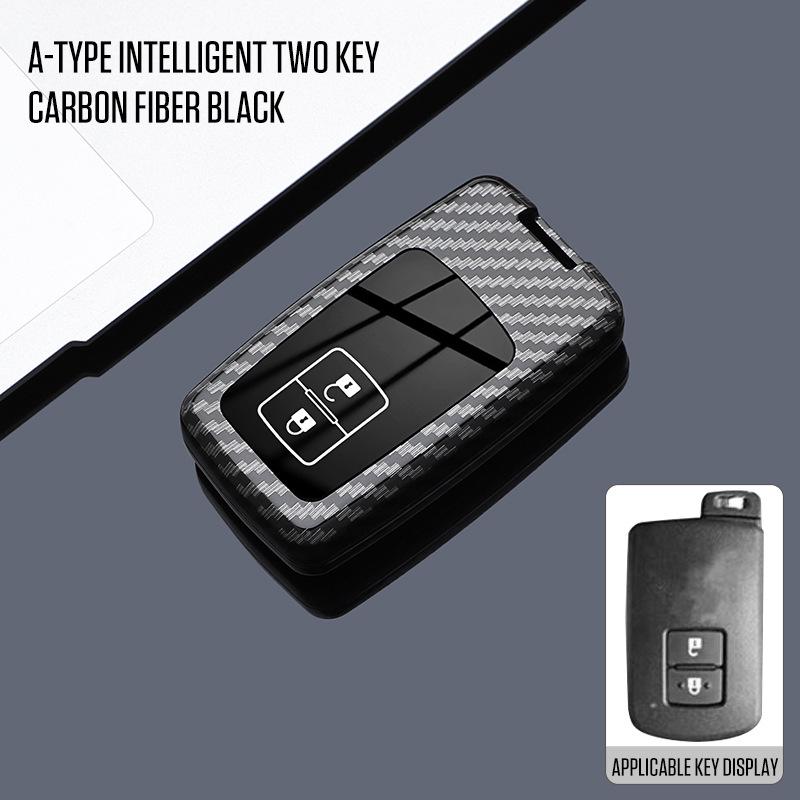 Housse de clé premium pour Toyota Land Cruiser, Prado, Prius importés