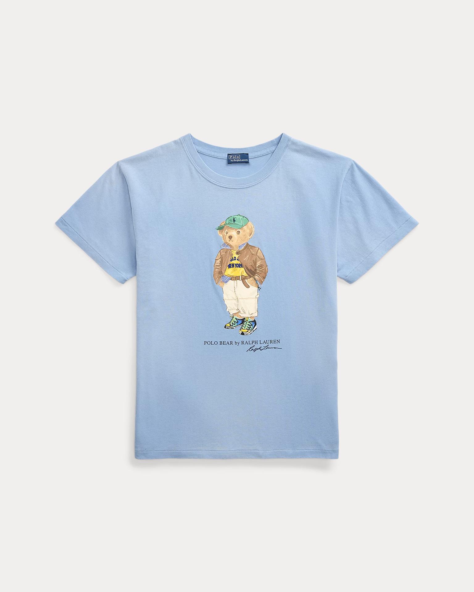 2025 Women s Casual Bear Print Summer T-shirt - Round Neck, Short Sleeve, European & American Fashion S