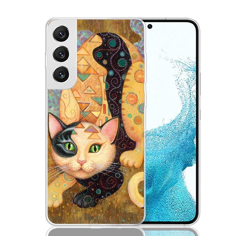 Kiss by Gustav Klimt Desig Phone Case For Samsung Galaxy S25 Edge S24 S23 S22 S21 FE S20 Ultra S10 Plus + Art Customized Coque C