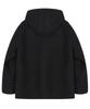 Trillion Unisex Balmacaan Duffle Short Coat (Black)