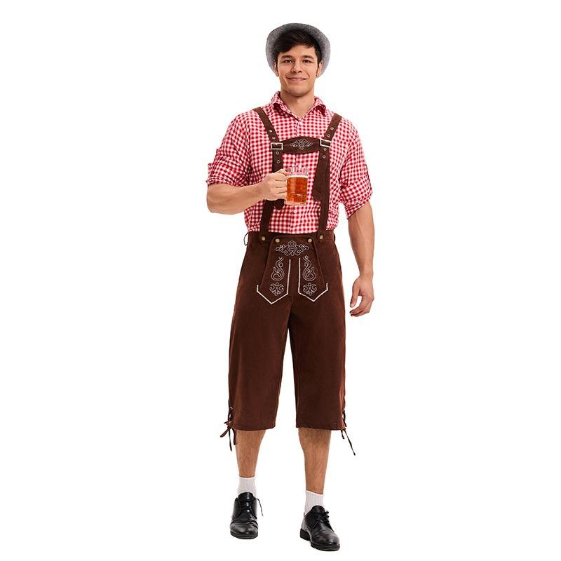New suspender overalls adult men's carnival beer festival party handsome