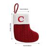 Christmas Socks Knitting Snowflake Letter Stocking Christmas Decoration For Home Xmas Gift Snowflake Alphabet Christmas Socks