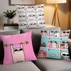 Cartoon niedliche K-Ketnipz Kissenbezug Büro Kissen Geeignet für Sofa Auto Schlafzimmer Dekorative Kissenhülle