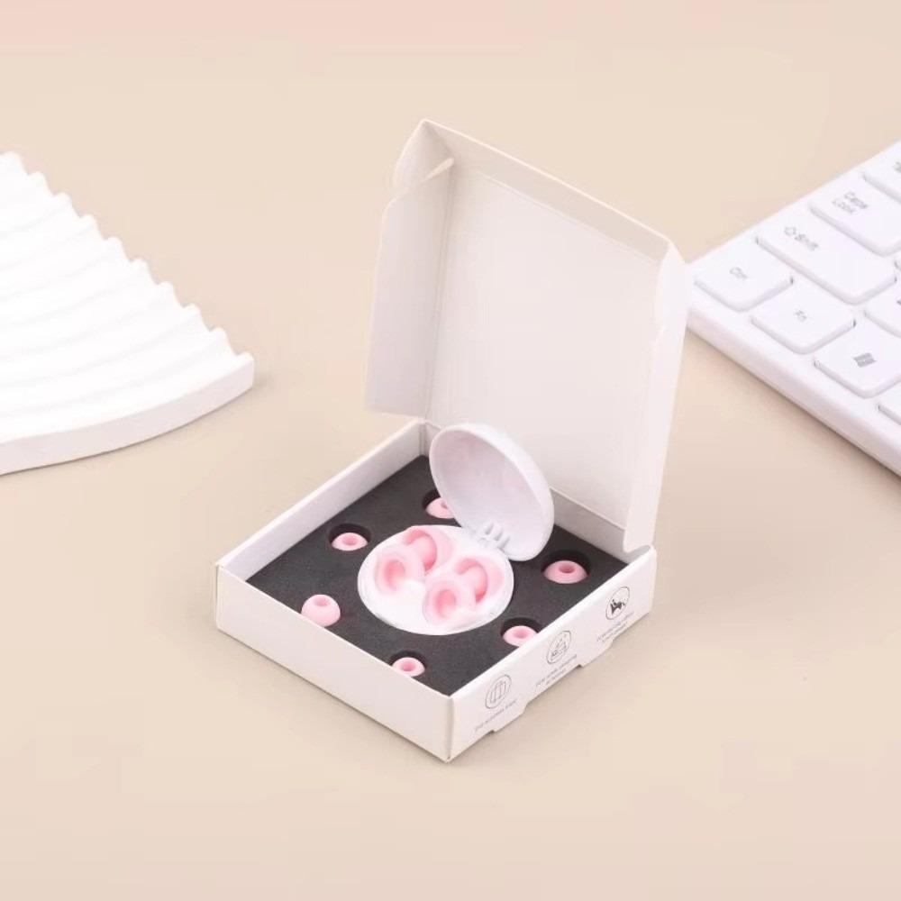 New 1 Box Silicone Earplugs Silicone Material Noise Reduction Noise Reduction Earplugs Insulation Insulation Earplugs Study розовый