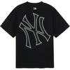 New MLB New York Yankees Basic Collection 25SS T Shirt Unisex Black 3ATSB6453-50BKS