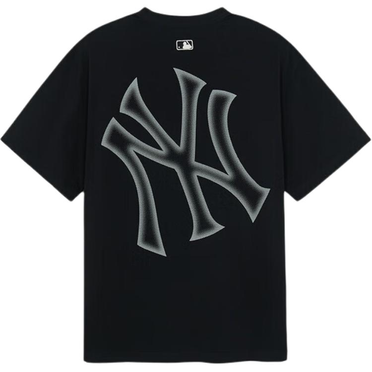 New MLB New York Yankees Basic Collection 25SS T Shirt Unisex Black 3ATSB6453-50BKS