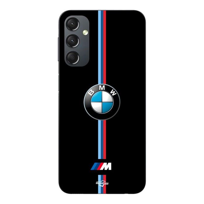 Phone Case - MANIACASE - Samsung Galaxy A14 - Color Black - TPU Silicone - BMW Logo