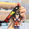 Anime Dragon Ball Keychain Son Goku Vegeta Piccolo Action Figures Key Ring Bag Pendant Round Sensory Compression Bouncy Durable Elastic