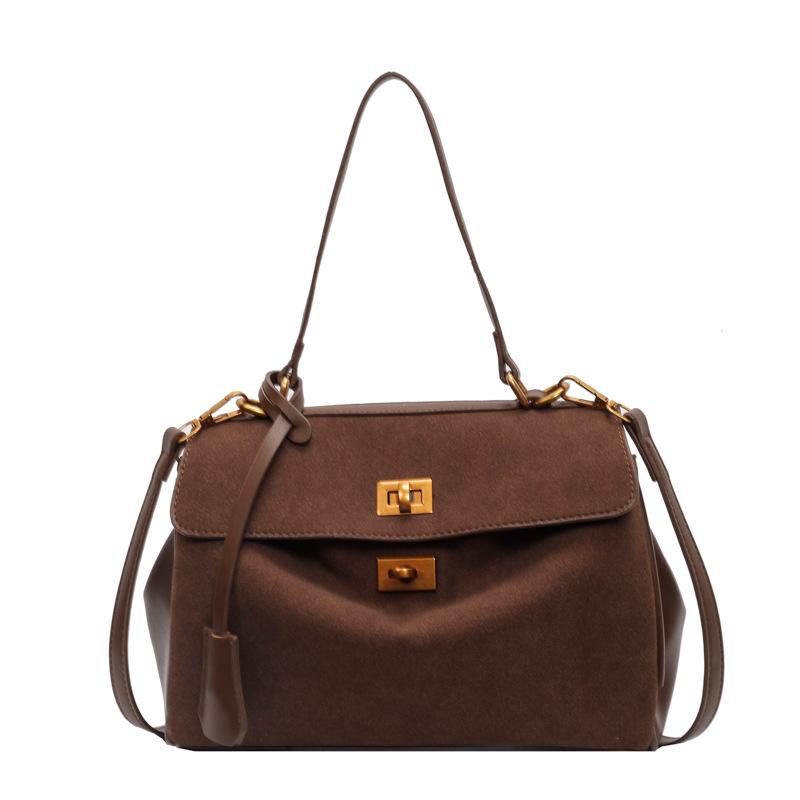 

Сумка большой вместимости Женская новая модная сумка-мессенджер Женская сумочка темно-коричневого