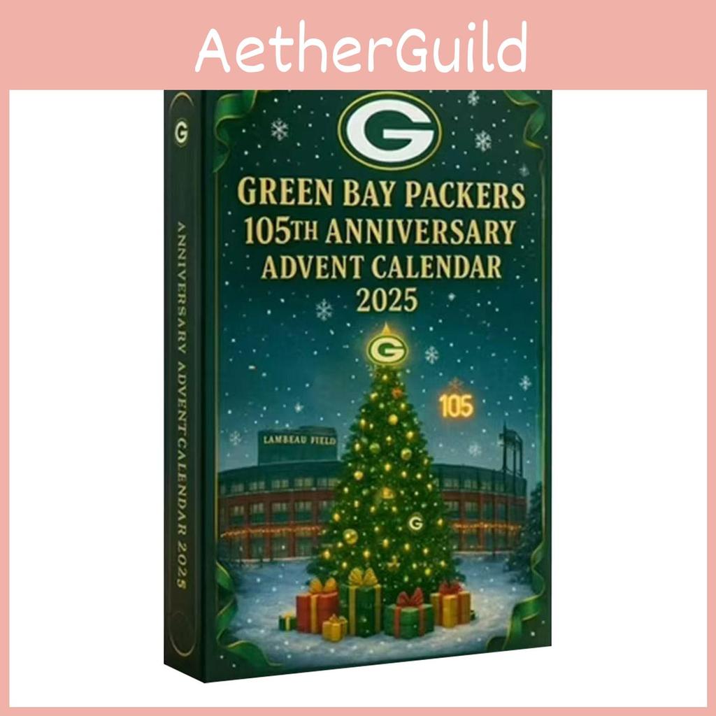 Green Bay Packers Jubiläums-Adventskalender Acryl Weihnachtsdeko Geschenk für Sportfans