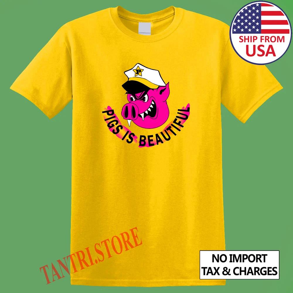 Pigs is Beautiful Captain Spaulding Men s Daisy Yellow Size S to 3XL 4XL