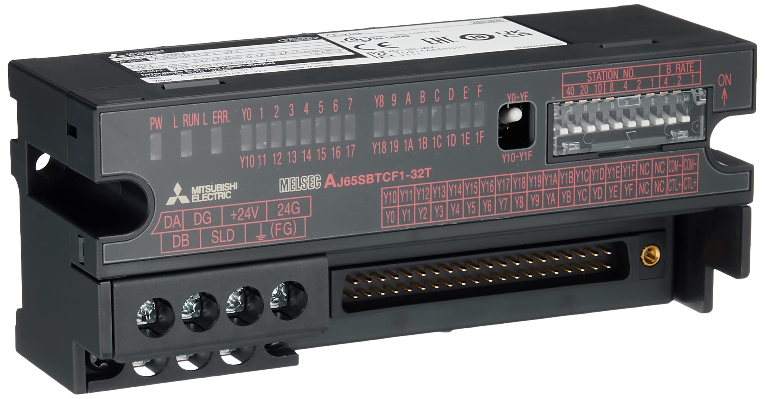 

Mitsubishi Electric CC-Link Compact Remote IO Unit (Transistor Output40-Pin Connector) AJ65SBTCF1-32T