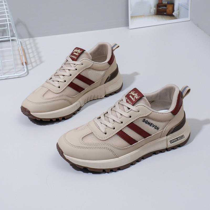 Ins Korean Version of the New Dad Shoes Girl 2025 Spring Student Running Sports Thick Sole Height Increase Casual Street Shot 5998