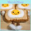 Søt Eggstekt Toast Tegneserie Mat Plysjleketøy Dukke For Gaver Og Dekorasjon Rom