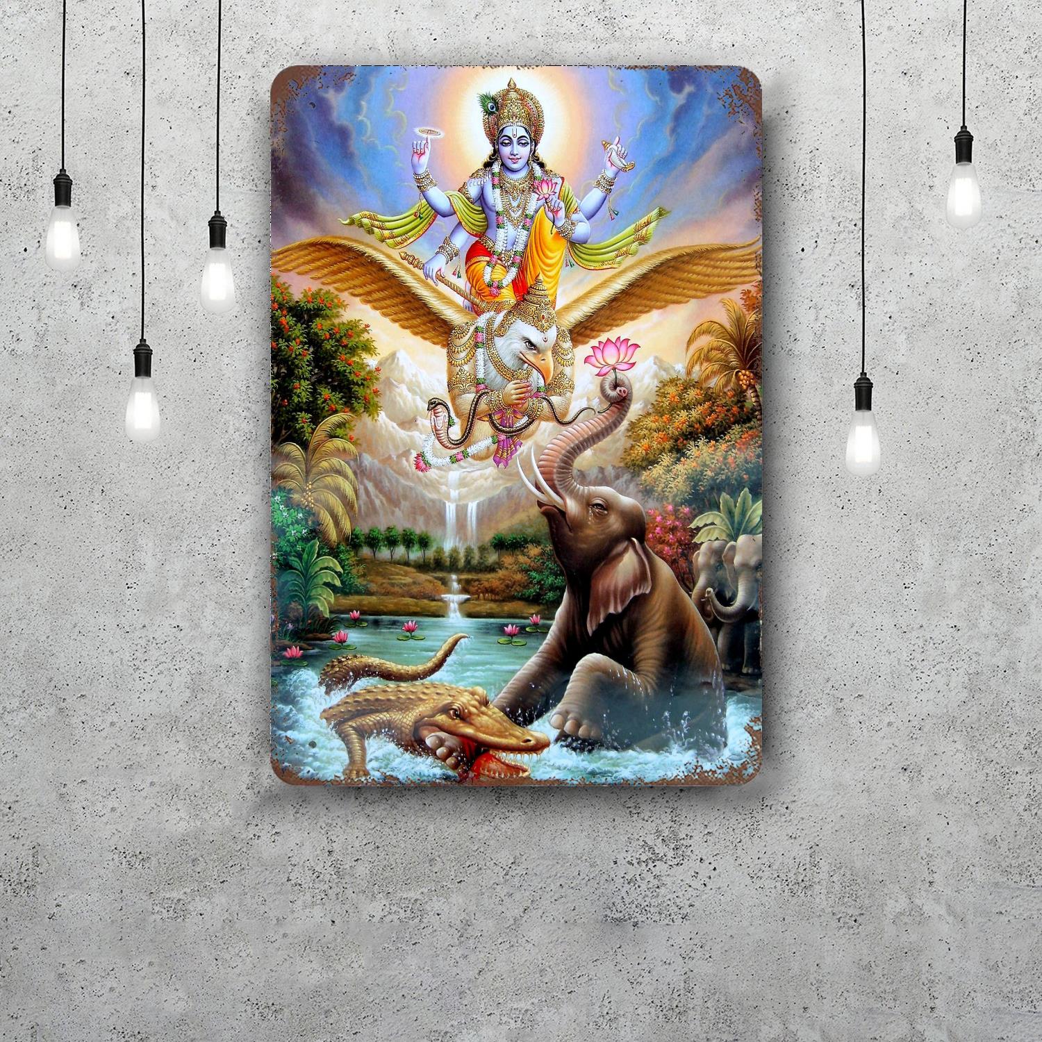 

god Retro Vintage Tin Sign Poster Decorative Plaque Metal Plate Wall Decor 20x30cm（7.8x11.8inch）