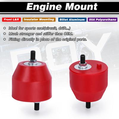 תומך מנוע קדמי שמאלי וימני מבודד תושבת עבור BMW E36 E46 קומפקט Z3 Z4 6 צילינדרים טורי 85A פוליאוריתן 11811140985 22116779970