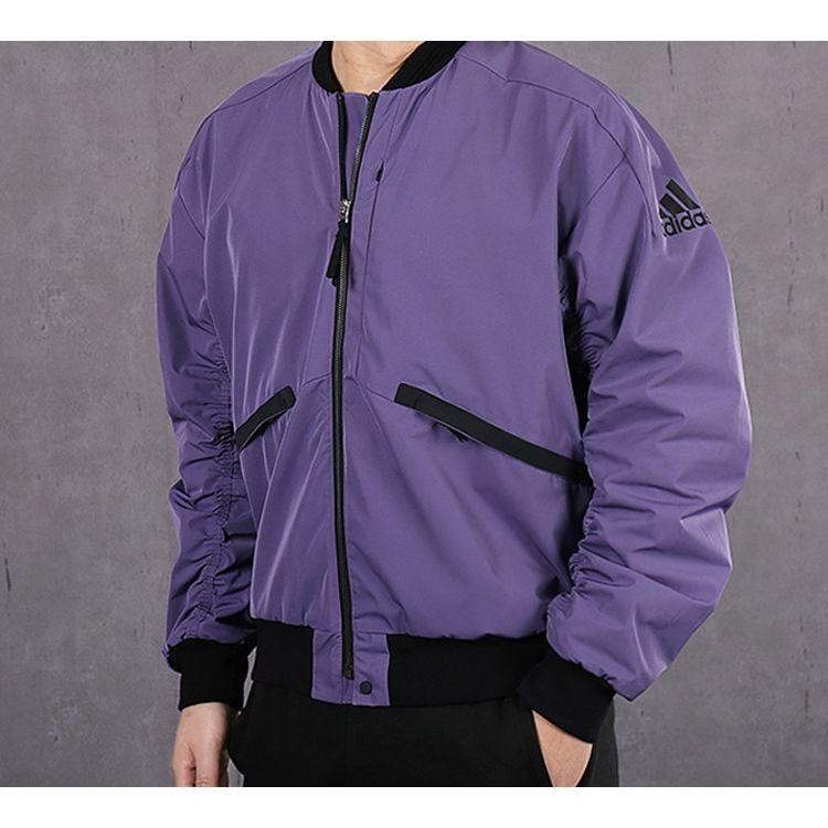 adidas Woven Slim Fit Jacket Men Outerwear Tech-Purple Black FM9384