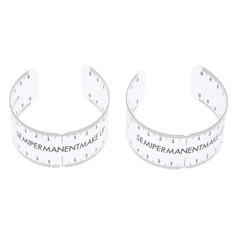 1/5Pcs Universal Reusable Semi Permanent Makeup Guide Ruler Measure Tools Eyebrow Stencil Template Grooming Brow Shaping Styling