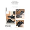 Men's Shoes With Thick Velvet Warm Insulation Two Cotton Fur Leather Integrated Casual Sports Sole Height Increasing Dad