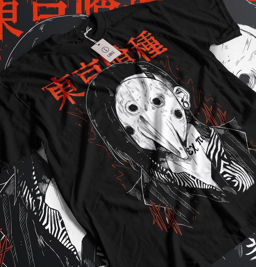 

Uta Horror uta Tokyo Ghoul T-shirt Anime Goth Boy Waifu Manga Shirt Soft Tee XL