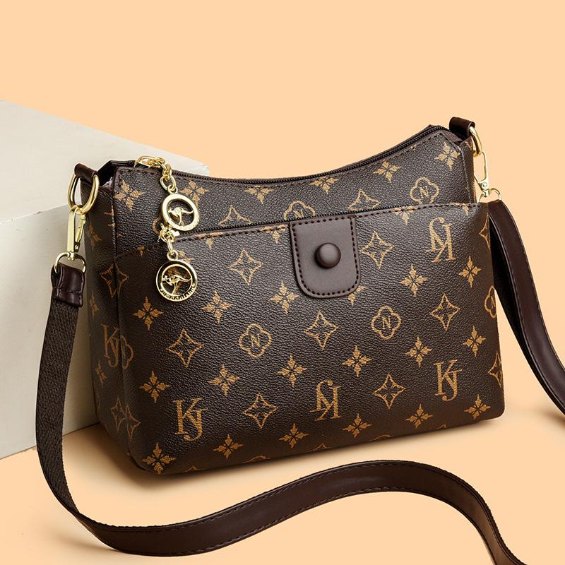 Jednoramenná taška, Dámská lehká retro crossbody taška, Elegantní dámská taška, Všestranná kabelka