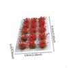 Grup de Flori Miniaturale DIY Model Artificial Iarbă Multicolor Decor Grupuri de Vegetație Tufe